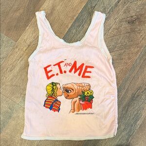 E.T. and Me Graphic Vintage Kids Tank Top